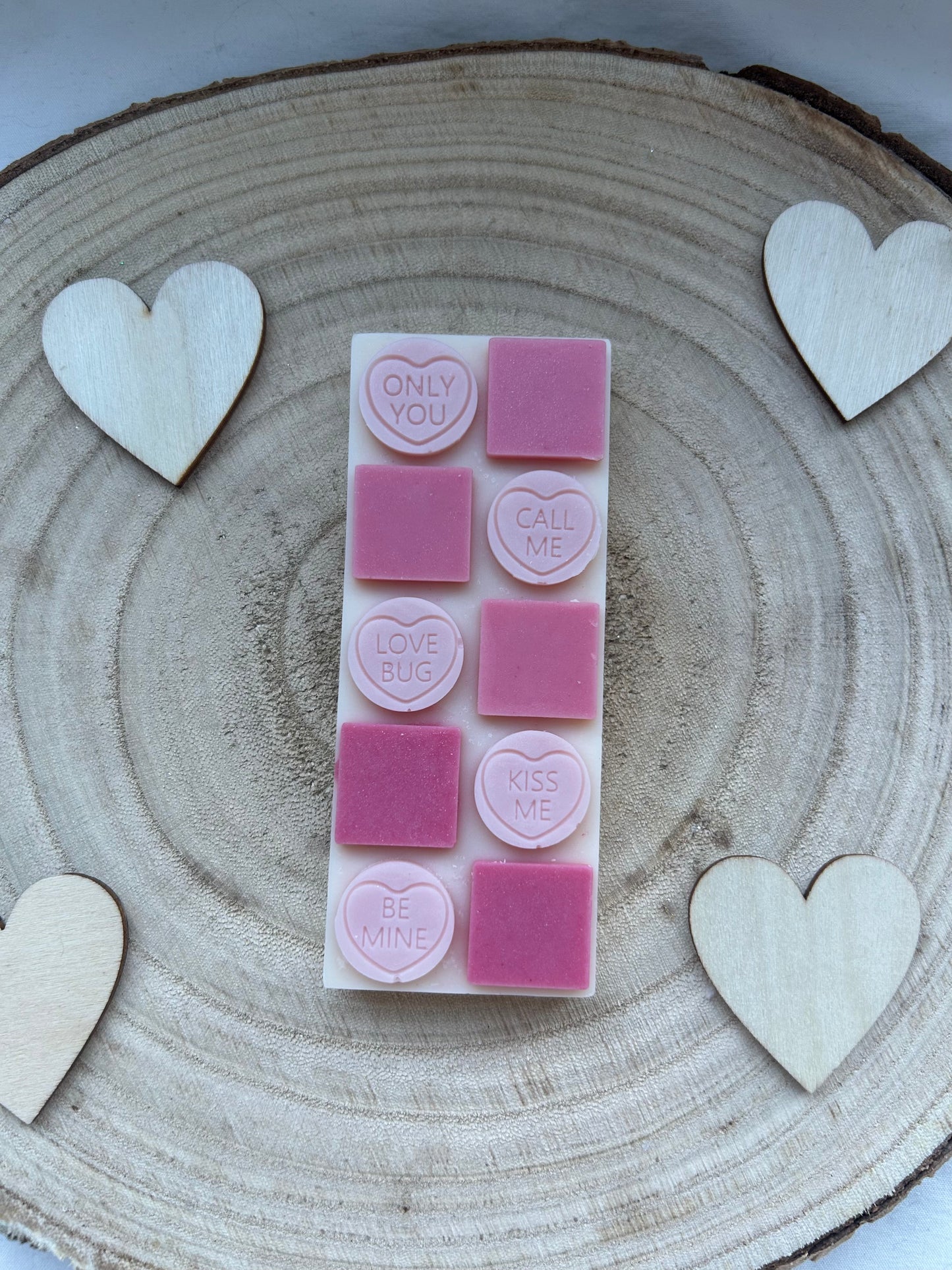 Strawberries and Cream Love Heart Bar