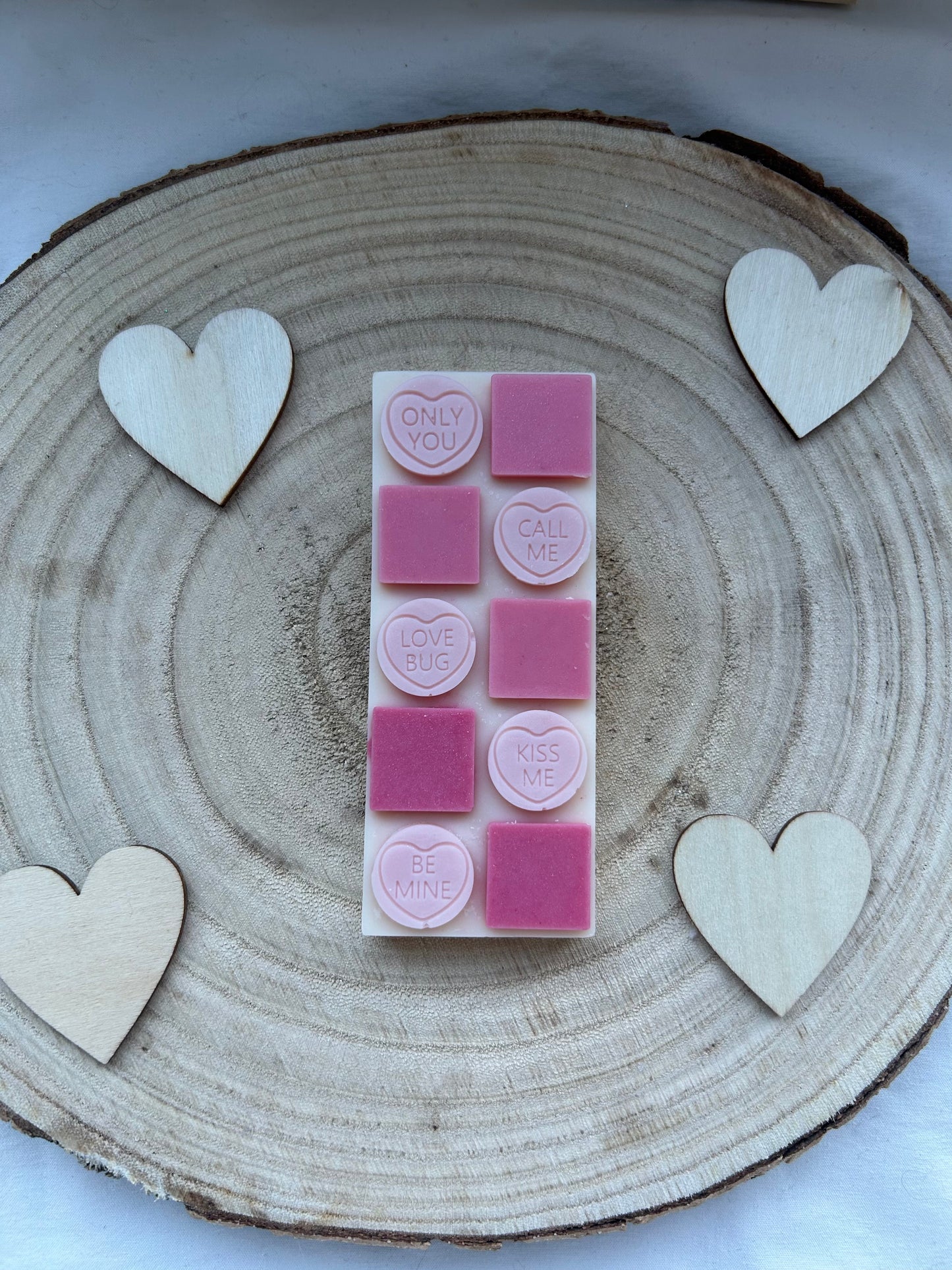 Strawberries and Cream Love Heart Bar